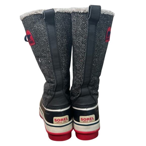 Sorel Tivoli High Lace Up Winter Boots Womens 6 Gray Waterproof Faux Fur Snow - Picture 3 of 9